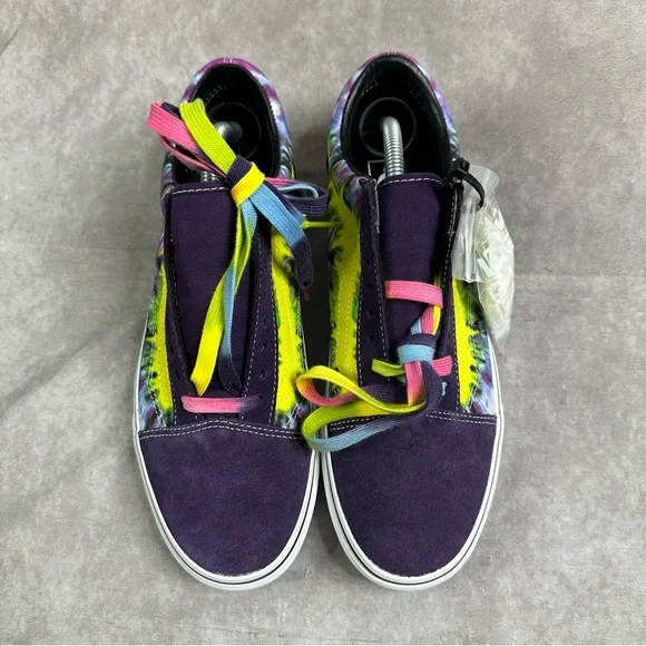 Vans Old Skool Tie Dye Mysterioso Sneaker Shoes Size Men 10.5 Skateboard Suede - Picture 6 of 9